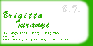 brigitta turanyi business card