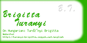 brigitta turanyi business card